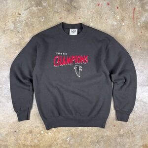 Vintage 1998 Atlanta Falcons NFC Champions Sweatshirt Men's‎ Medium Lee Sport